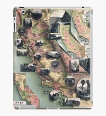Unique Map of California (1888) iPad Case/Skin