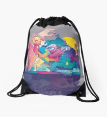 Red In Tooth And Claw Drawstring Bag