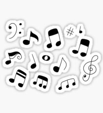 Musiknoten Sticker