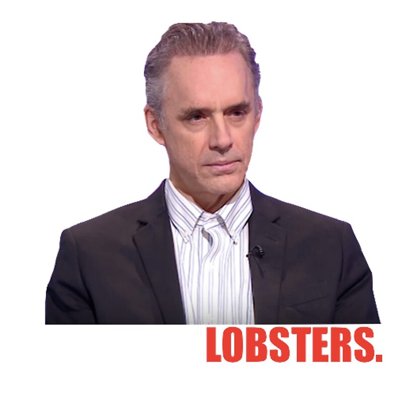 "Jordan Peterson "Lobsters"" by lauragfarb Redbubble