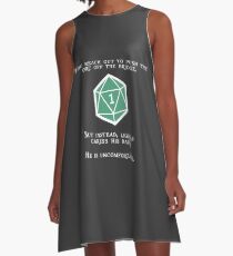 Natural 1 - Orc (White) A-Line Dress