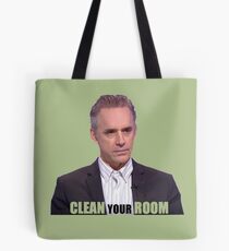 Jordan Peterson "Reinigen Sie Ihr Zimmer" Tote Bag