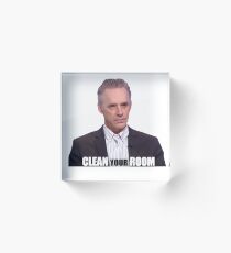 Jordan Peterson "Clean your room" Acrylic Block
