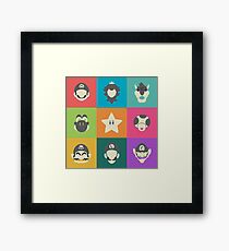 Pop Art Mario & Friends Framed Print