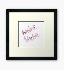 Meine liebe Framed Print