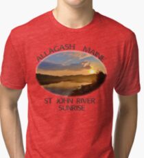 Allagash Maine St John River Sunrise Tri-blend T-Shirt