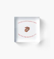 United States Marines Acrylic Block