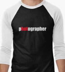 One HOT Photographer Men's Baseball ¾ T-Shirt