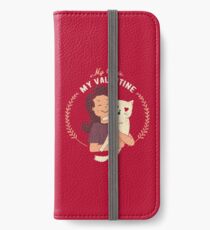 Meine Katze ist mein Valentinsgruß iPhone Flip-Case/Hülle/Skin