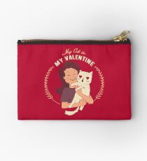 My Cat Is My Valentine Studio Pouch