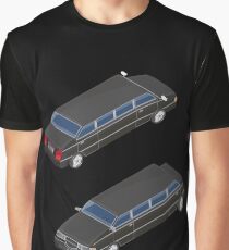 Isometric Transportation. Luxury Limousine Car. Isometric Car. Graphic T-Shirt