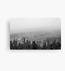 Peak to Peak Highway Snowstorm Study 2 Canvas Print