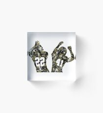 Splatter Saints Duo Acrylic Block