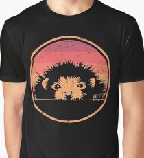 Retro Vintage Pet Hedgehog Graphic T-Shirt