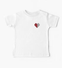 Half a 8bit Heart Baby Tee