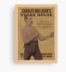 Charles Mulligan's Steak House Ron Swanson Canvas Print