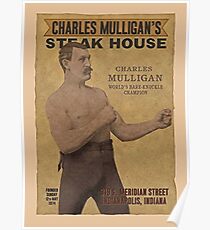 Charles Mulligan's Steak House Ron Swanson Poster