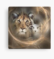 lion lamb "lion lamb" Christ Jesus Christian Spirituality gifts popular "best selling" beautiful Canvas Print