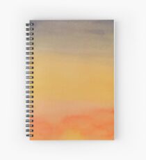 Sunset Watercolor Spiral Notebook
