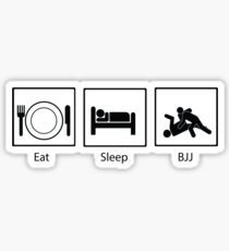 Eat, Sleep, BJJ Sticker