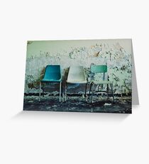 3 Chairs Greeting Card