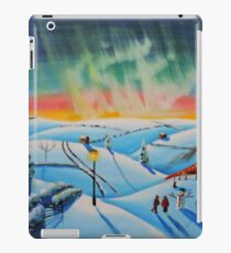 The northern lights naive landscape iPad Case/Skin