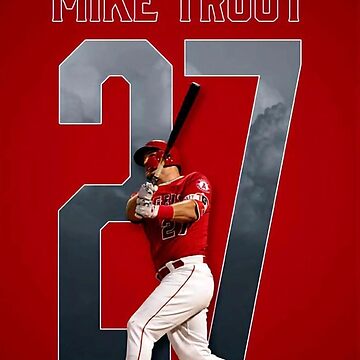 Mike Trout #27 Art Board Print for Sale by DaSportsMachine