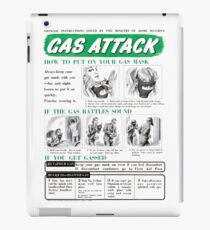 Gas Attack instruction poster WW2 iPad Case/Skin
