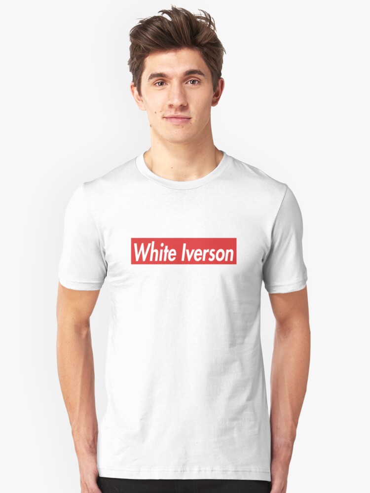 white iverson t shirt