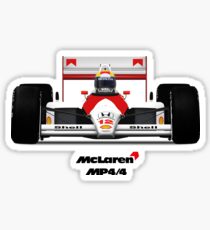Ayrton Senna - McLaren MP4/4 with Helmet Sticker