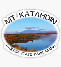 Mt Katahdin Baxter State Park Maine Autumn Sticker