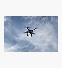 Out of the Blue a Drone appears.. Photographic Print