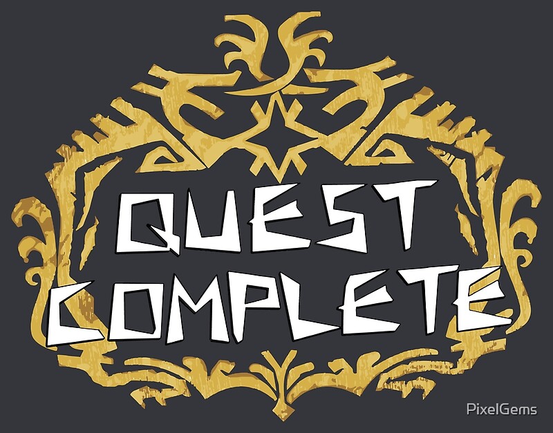 "Monster Hunter World - Quest Complete" By PixelGems | Redbubble