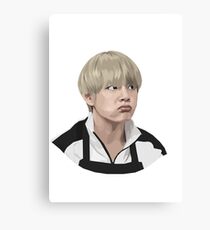 BTS V Eating Kimchi Canvas Print