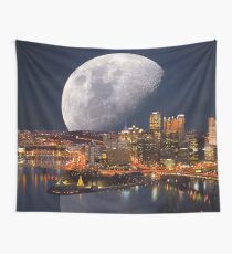 Spacey Pittsburgh Wall Tapestry