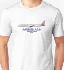 Airbus A321 - American Airlines Unisex T-Shirt