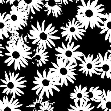 Artwork thumbnail, Berlin | Funky White Flowers by StudioDestruct