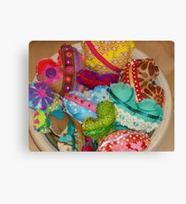 Bowl Full of Hearts Canvas Print