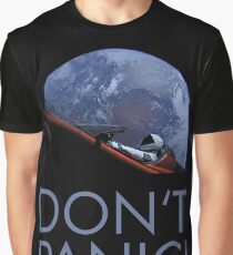 Spacex DON'T PANIC In Space Graphic T-Shirt