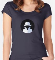 Das Spion-Kurz-Logo Tailliertes Rundhals-Shirt