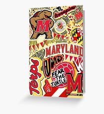 University of Maryland leggings Greeting Card