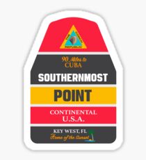 Key West Southernmost Point Buoy Sticker
