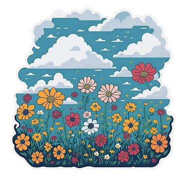 Cute Flower Sticker #003 Sticker for Sale by RichArtDesigns