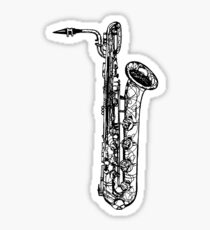 Baritone Saxophone Sticker