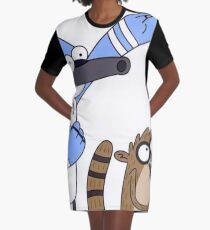 Mordecai and Rigby Graphic T-Shirt Dress