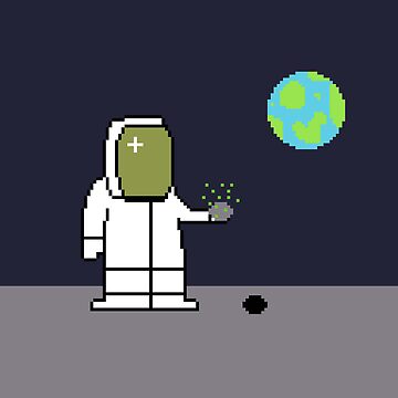 "Cosmonaut" Sticker for Sale by Tukhvatshyna | Redbubble