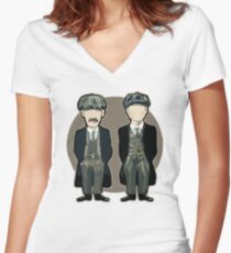 Peaky Blinders Women's Fitted V-Neck T-Shirt