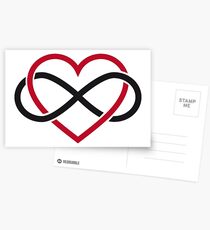 Infinity heart, never ending love Postcards