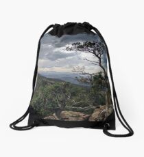 Impending Thunderstorm in the Mountains Drawstring Bag