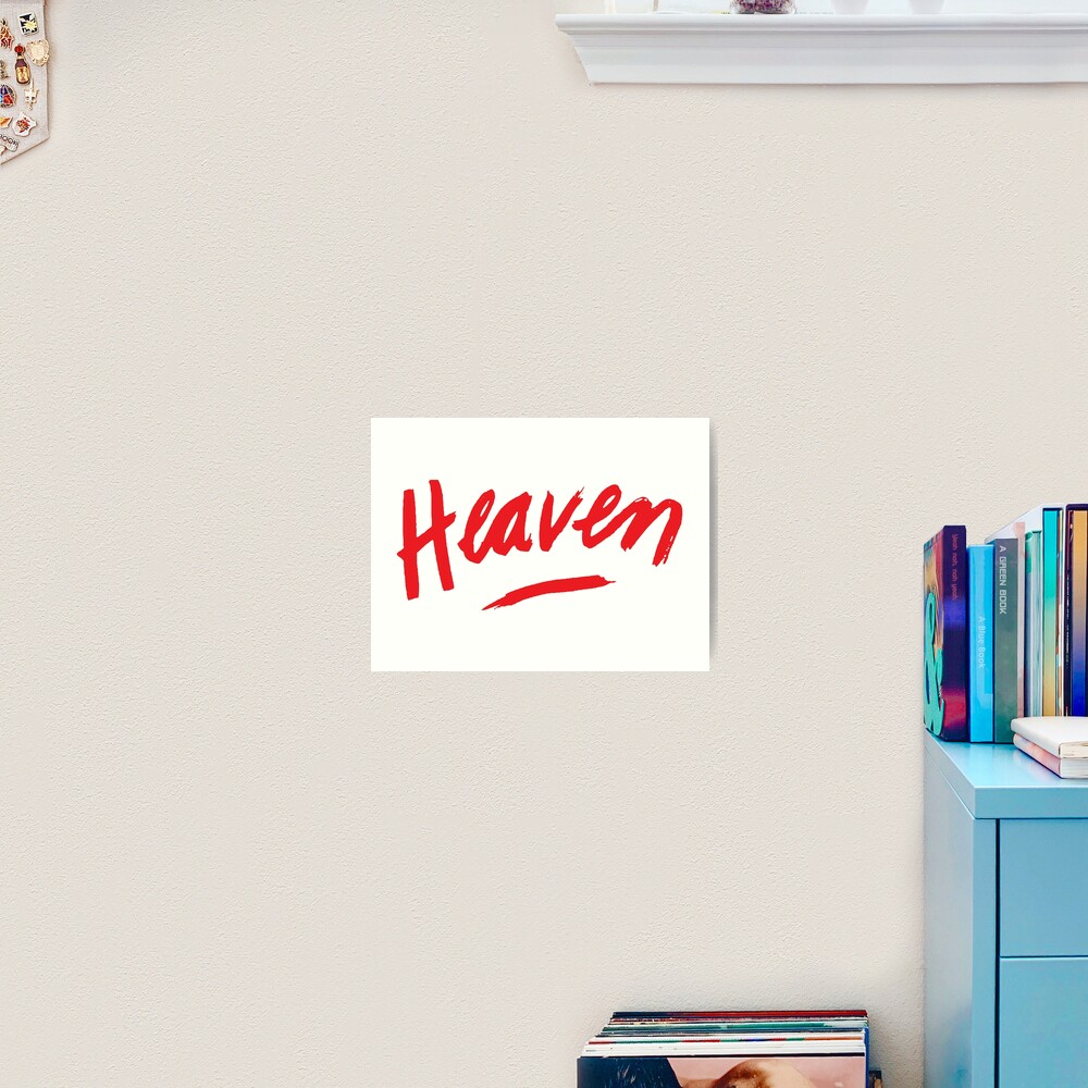 Heaven (Red) Art Print